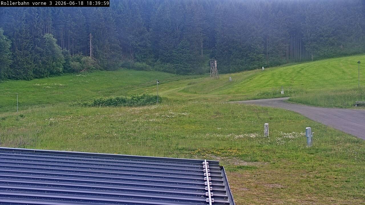 Archived image Webcam Willingen - View Roller Ski in Biathlon Arena