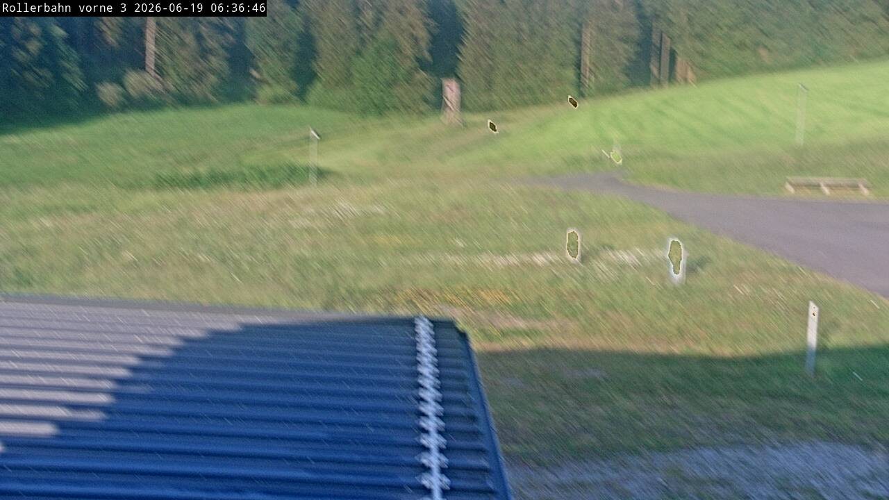 Archiv Foto Webcam Willingen - Blick Rollerbahn der Biathlon Arena