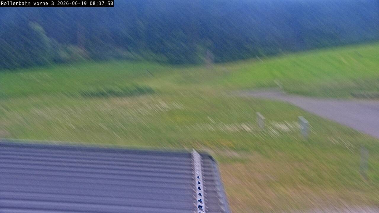 Archiv Foto Webcam Willingen - Blick Rollerbahn der Biathlon Arena