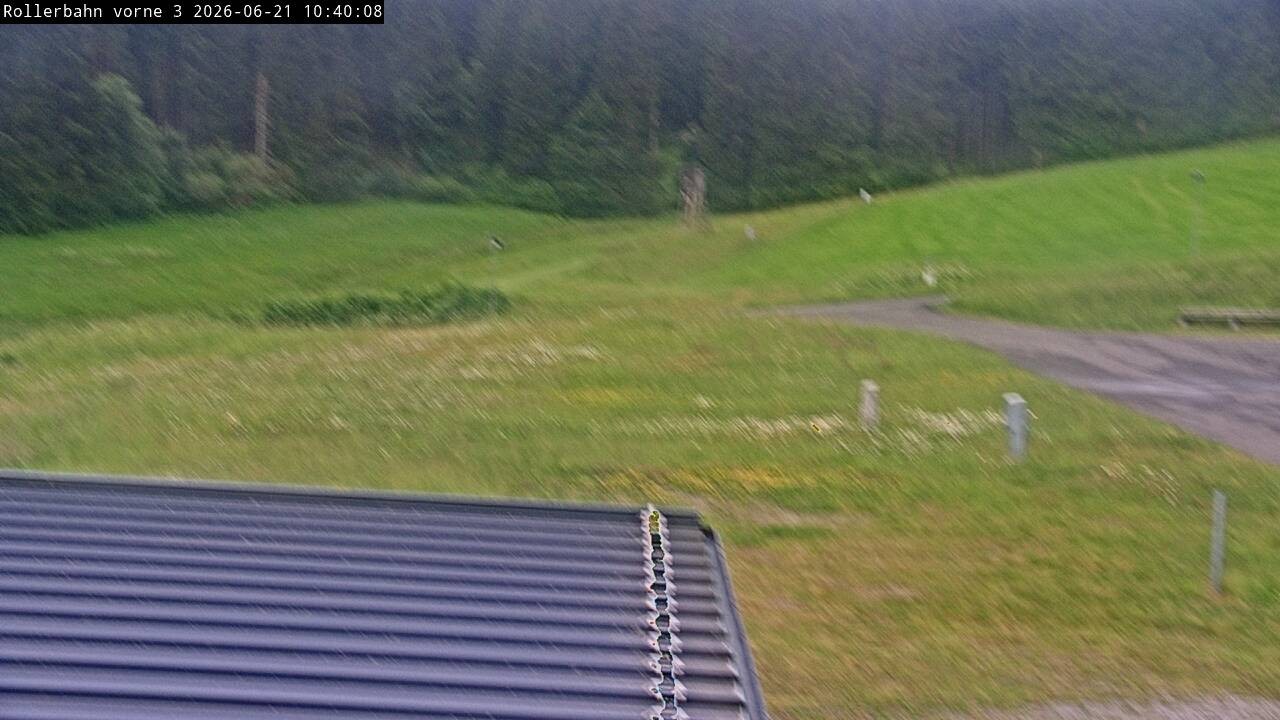 Archiv Foto Webcam Willingen - Blick Rollerbahn der Biathlon Arena
