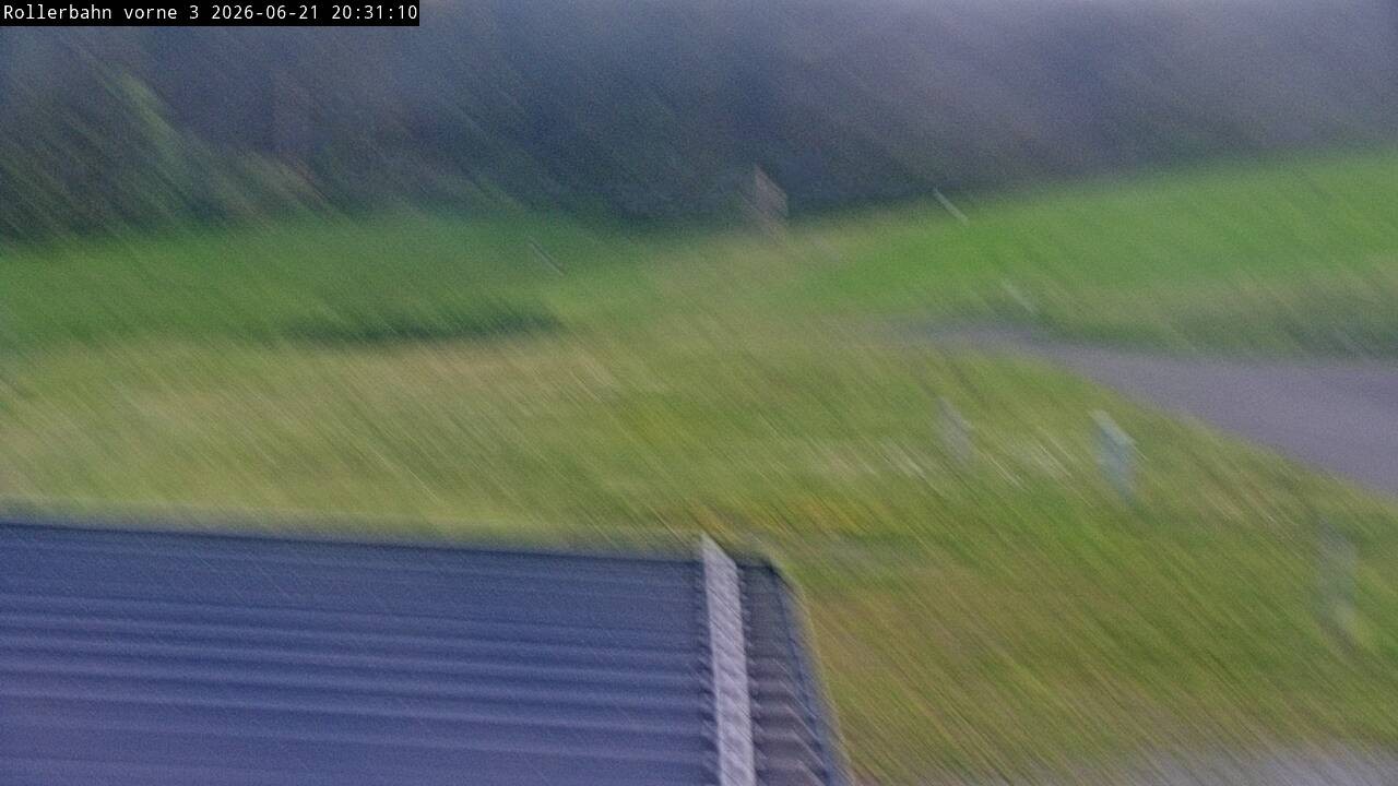Archiv Foto Webcam Willingen - Blick Rollerbahn der Biathlon Arena