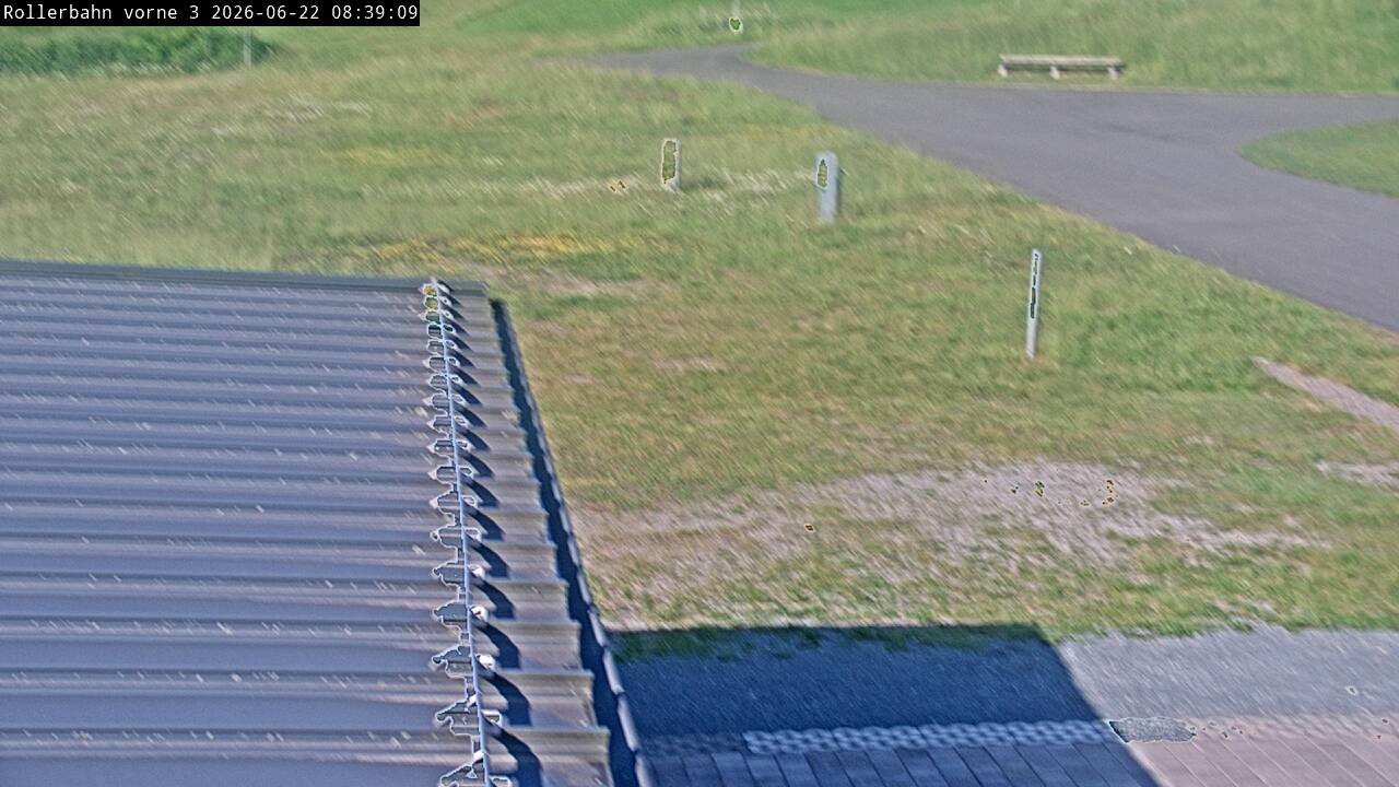 Archiv Foto Webcam Willingen - Blick Rollerbahn der Biathlon Arena