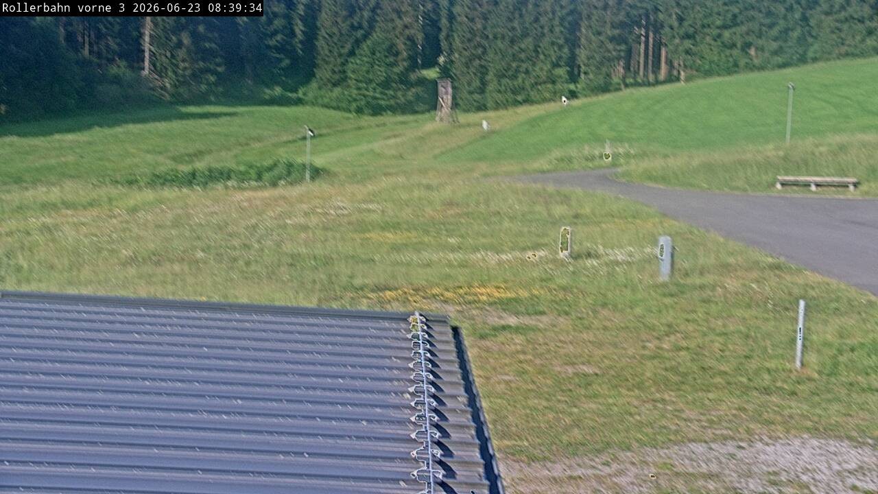Archived image Webcam Willingen - View Roller Ski in Biathlon Arena