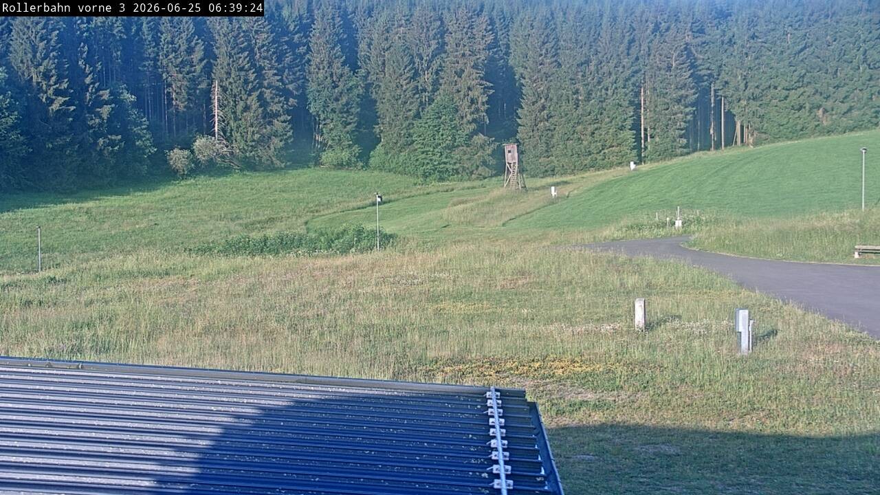 Archived image Webcam Willingen - View Roller Ski in Biathlon Arena
