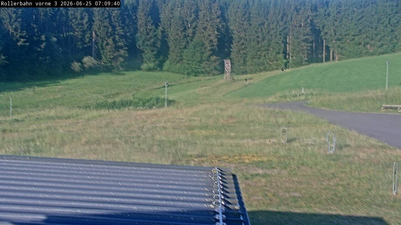 Archived image Webcam Willingen - View Roller Ski in Biathlon Arena