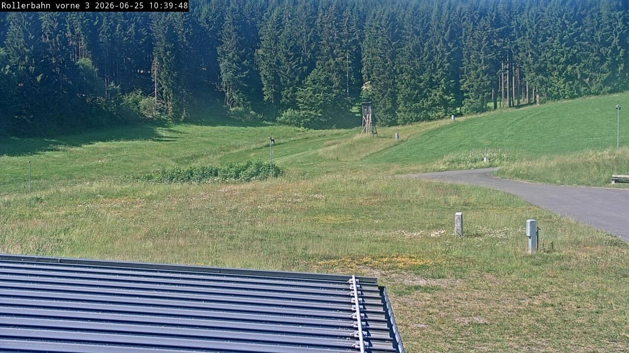 Archived image Webcam Willingen - View Roller Ski in Biathlon Arena