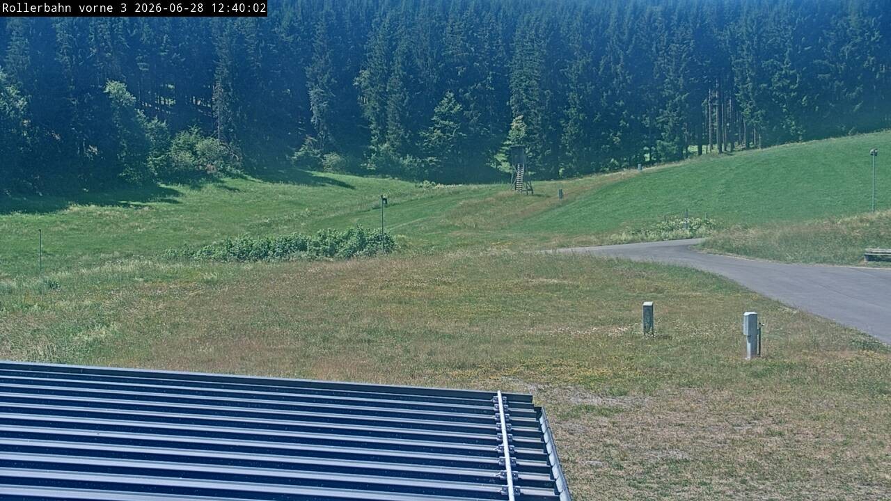 Archiv Foto Webcam Willingen - Blick Rollerbahn der Biathlon Arena