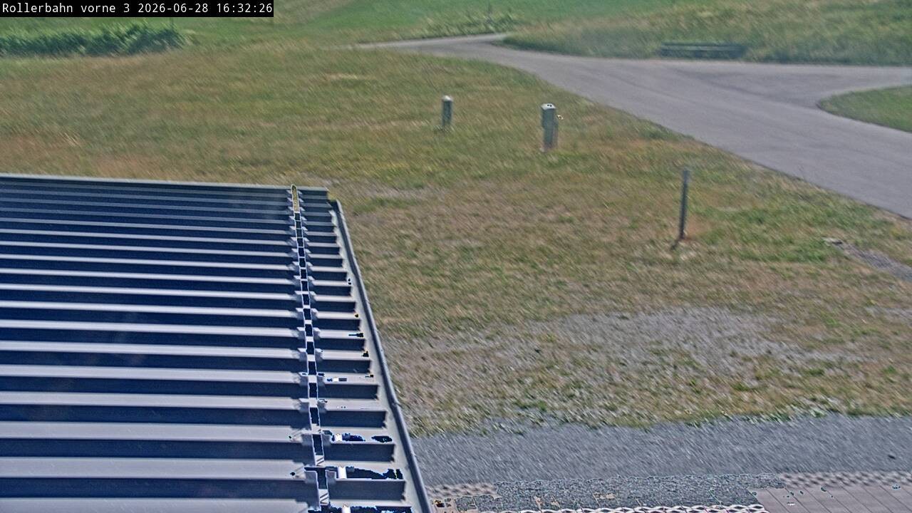 Archiv Foto Webcam Willingen - Blick Rollerbahn der Biathlon Arena