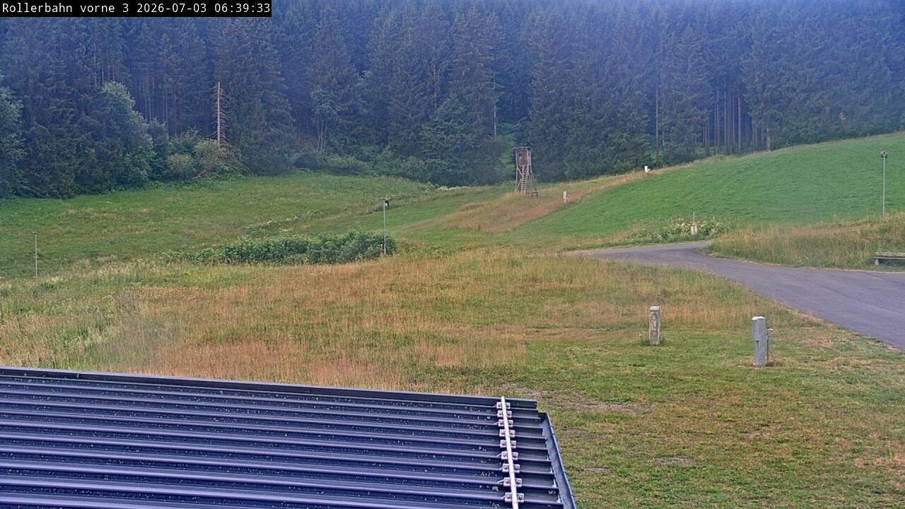 Archived image Webcam Willingen - View Roller Ski in Biathlon Arena
