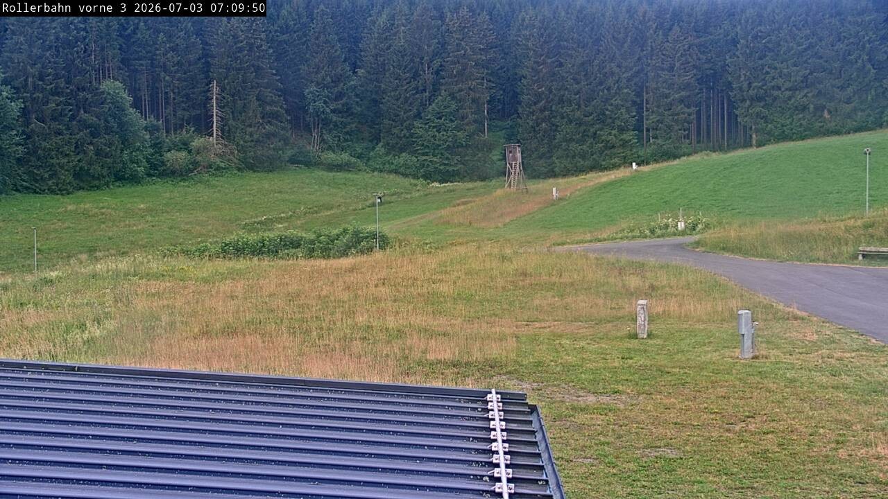 Archived image Webcam Willingen - View Roller Ski in Biathlon Arena