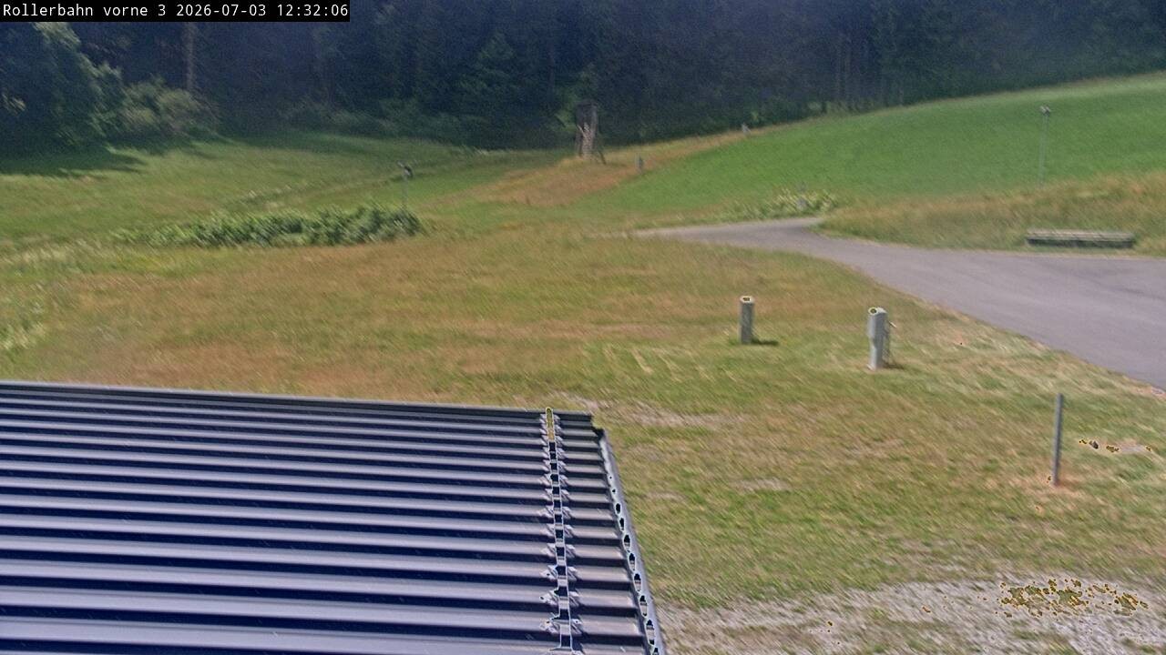 Archiv Foto Webcam Willingen - Blick Rollerbahn der Biathlon Arena