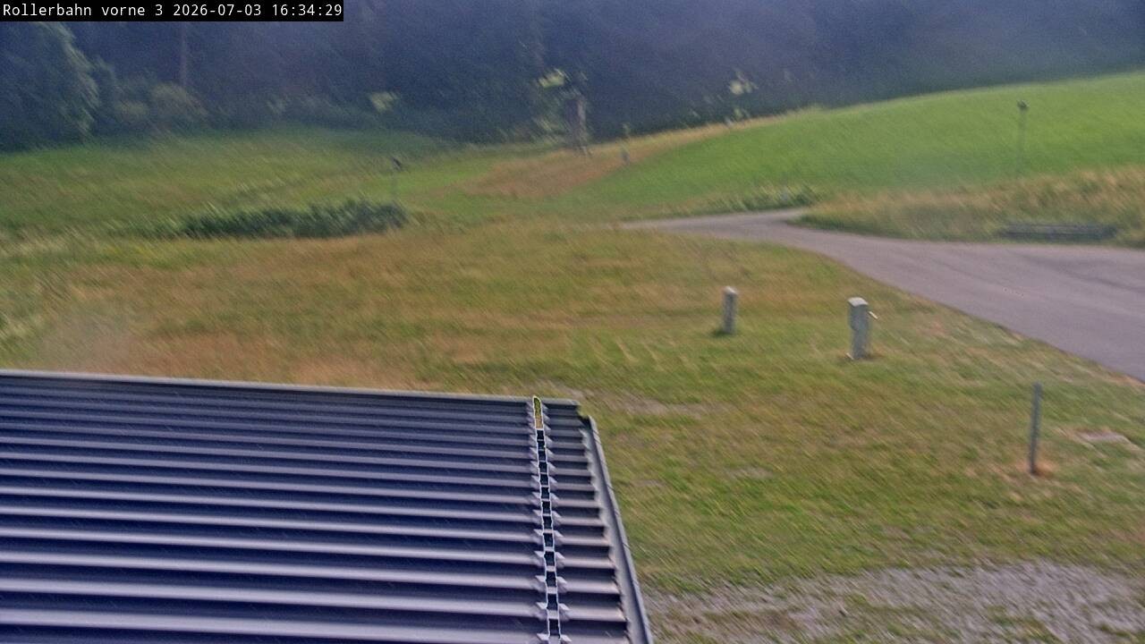 Archiv Foto Webcam Willingen - Blick Rollerbahn der Biathlon Arena