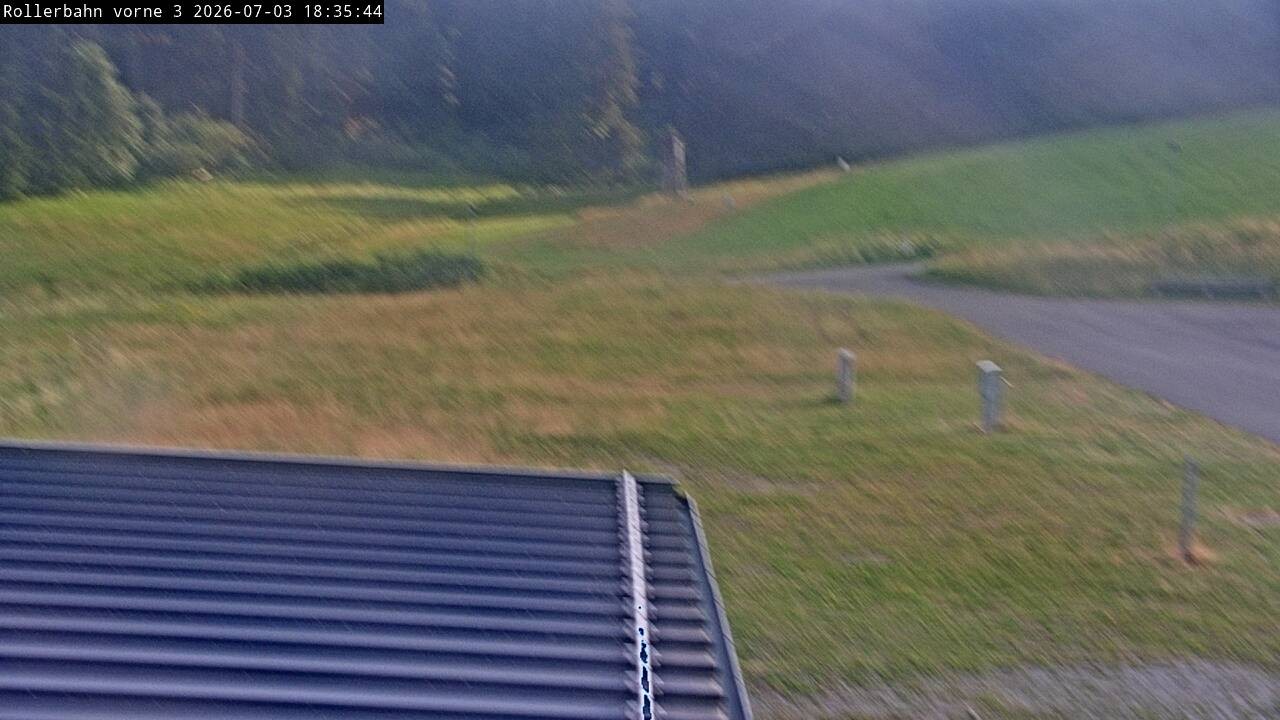 Archiv Foto Webcam Willingen - Blick Rollerbahn der Biathlon Arena
