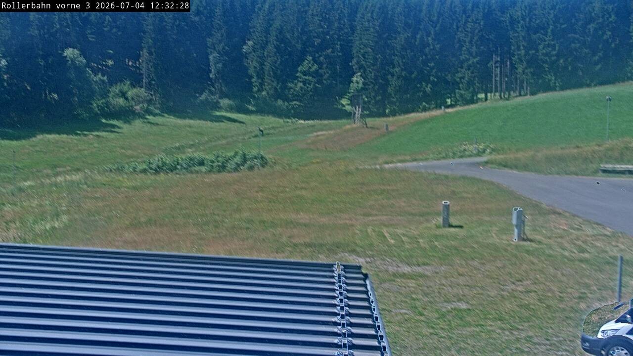 Archiv Foto Webcam Willingen - Blick Rollerbahn der Biathlon Arena