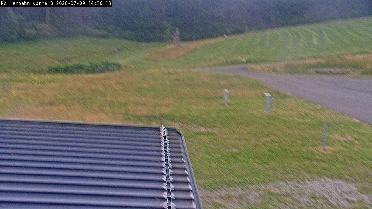 Archiv Foto Webcam Willingen - Blick Rollerbahn der Biathlon Arena