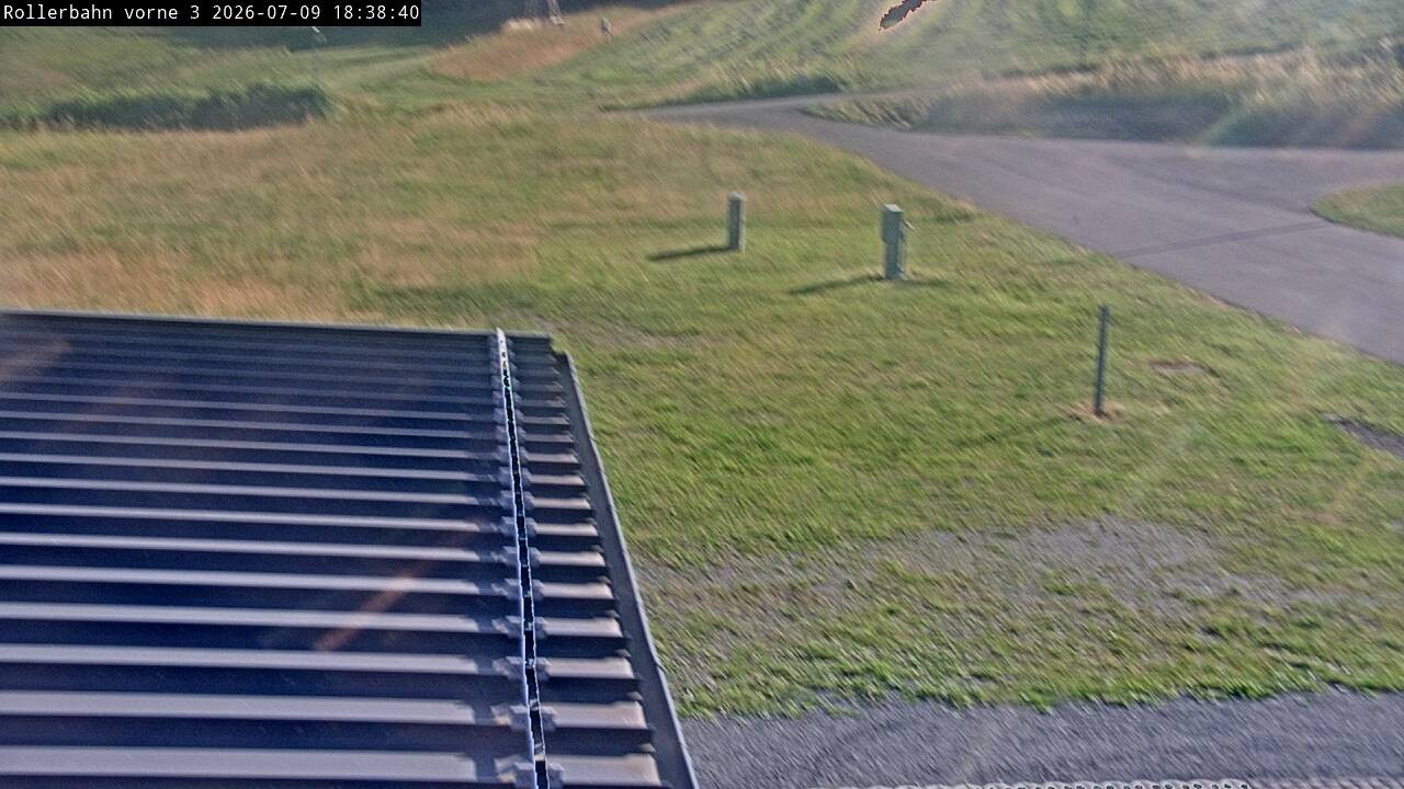 Archiv Foto Webcam Willingen - Blick Rollerbahn der Biathlon Arena