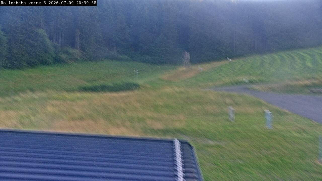 Archiv Foto Webcam Willingen - Blick Rollerbahn der Biathlon Arena