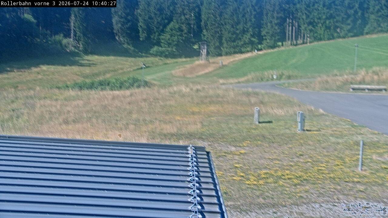 Archiv Foto Webcam Willingen - Blick Rollerbahn der Biathlon Arena