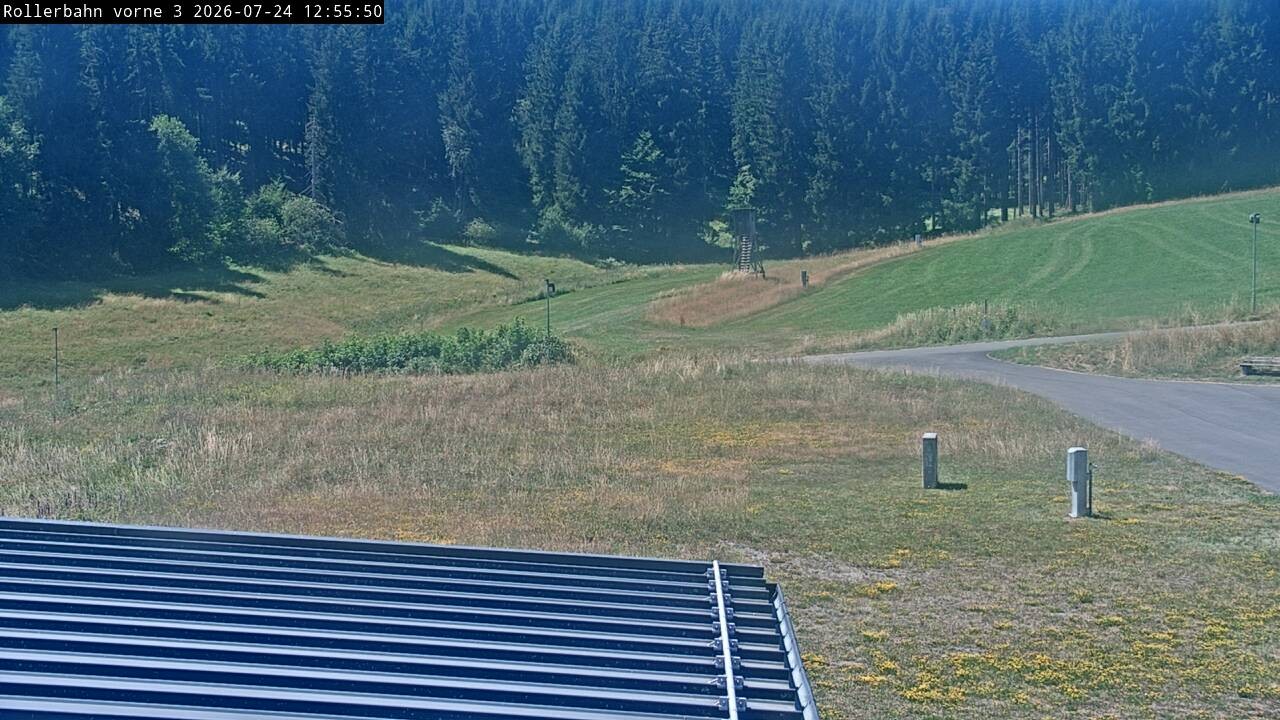 Archiv Foto Webcam Willingen - Blick Rollerbahn der Biathlon Arena