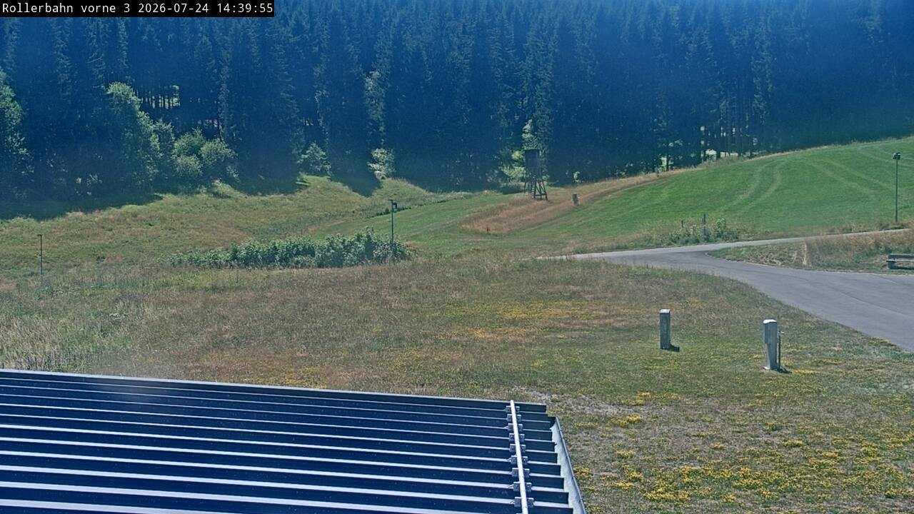 Archiv Foto Webcam Willingen - Blick Rollerbahn der Biathlon Arena