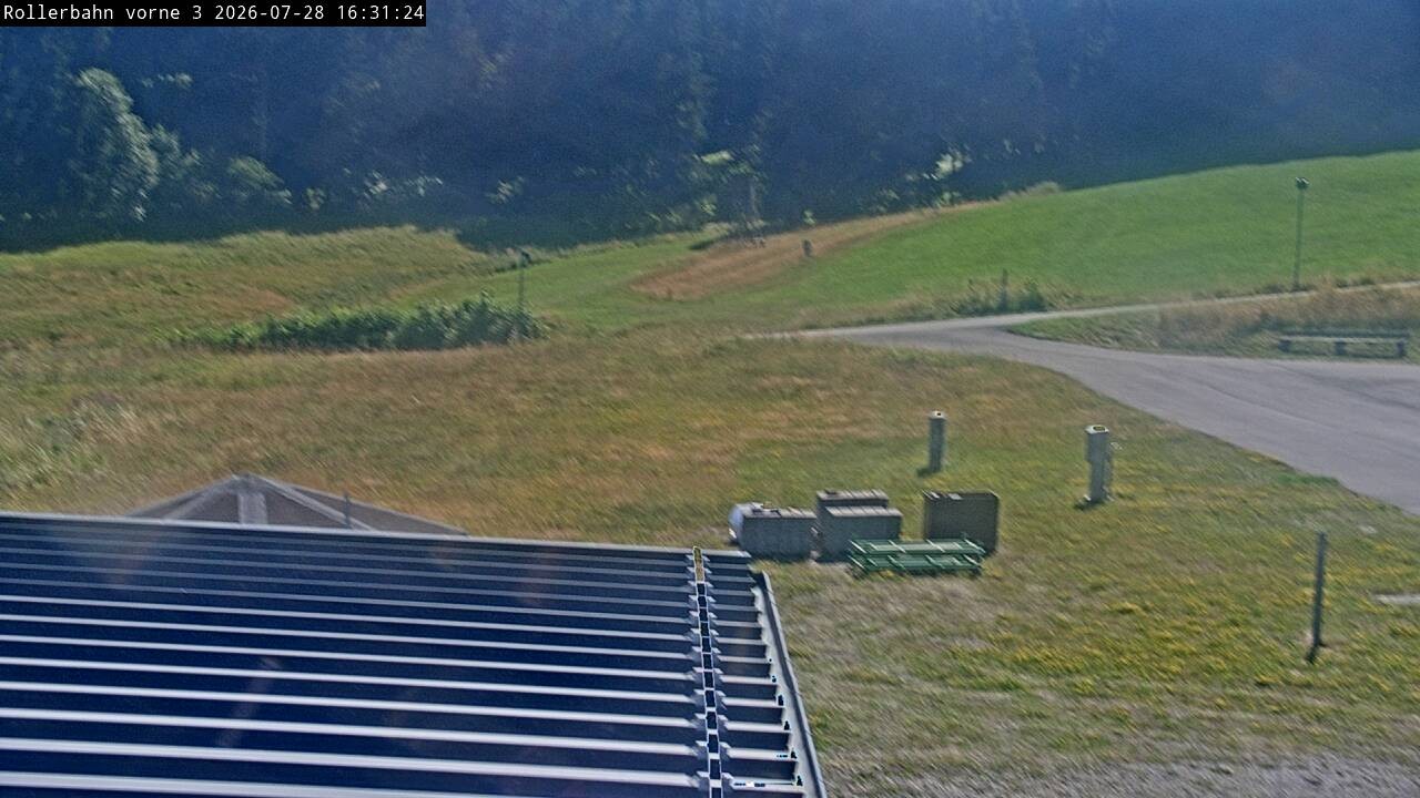 Archiv Foto Webcam Willingen - Blick Rollerbahn der Biathlon Arena