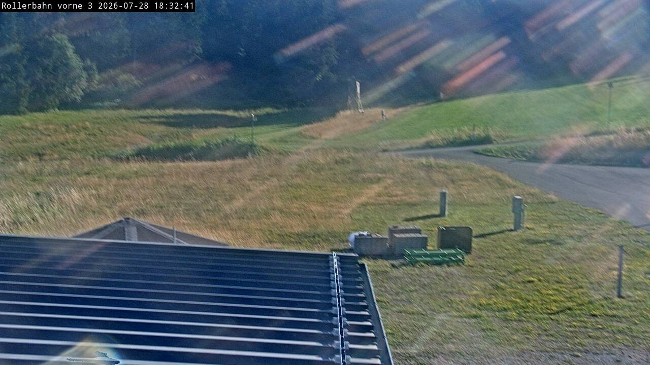 Archiv Foto Webcam Willingen - Blick Rollerbahn der Biathlon Arena