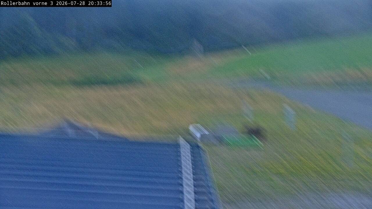 Archiv Foto Webcam Willingen - Blick Rollerbahn der Biathlon Arena