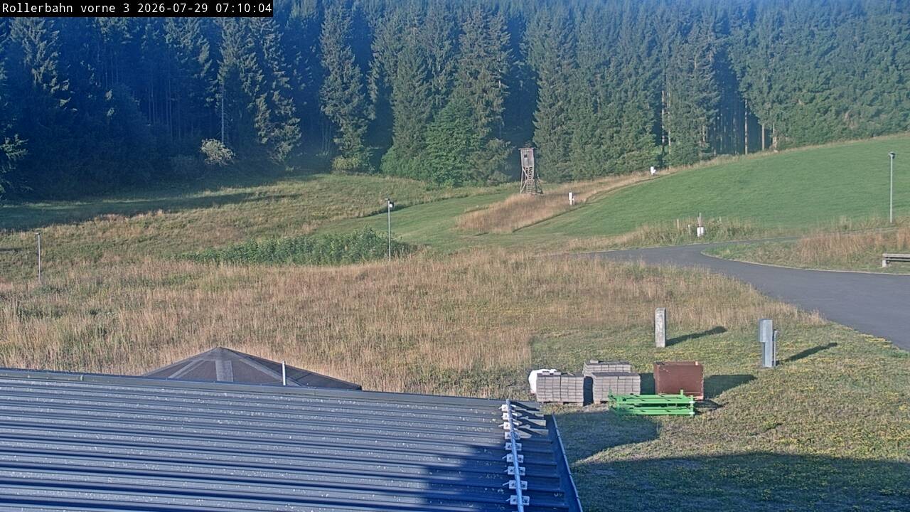 Archiv Foto Webcam Willingen - Blick Rollerbahn der Biathlon Arena