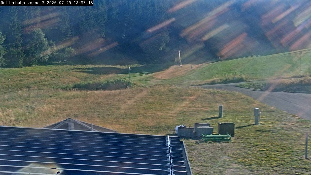 Archiv Foto Webcam Willingen - Blick Rollerbahn der Biathlon Arena