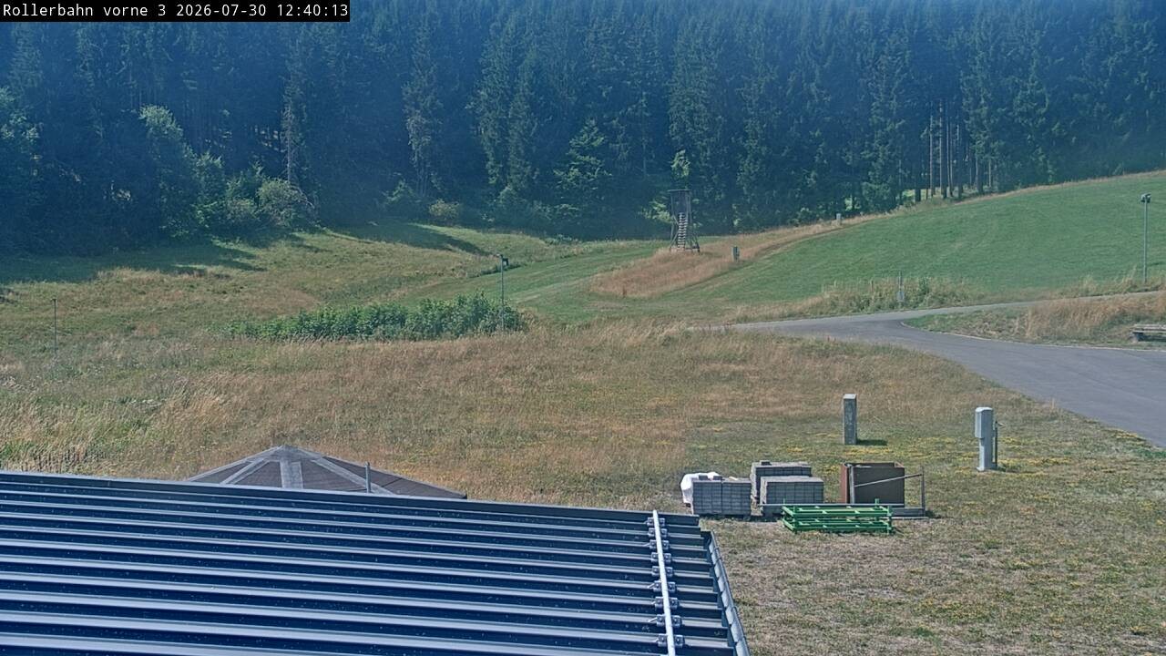 Archiv Foto Webcam Willingen - Blick Rollerbahn der Biathlon Arena