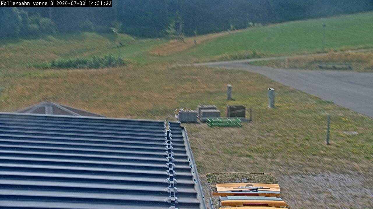 Archiv Foto Webcam Willingen - Blick Rollerbahn der Biathlon Arena