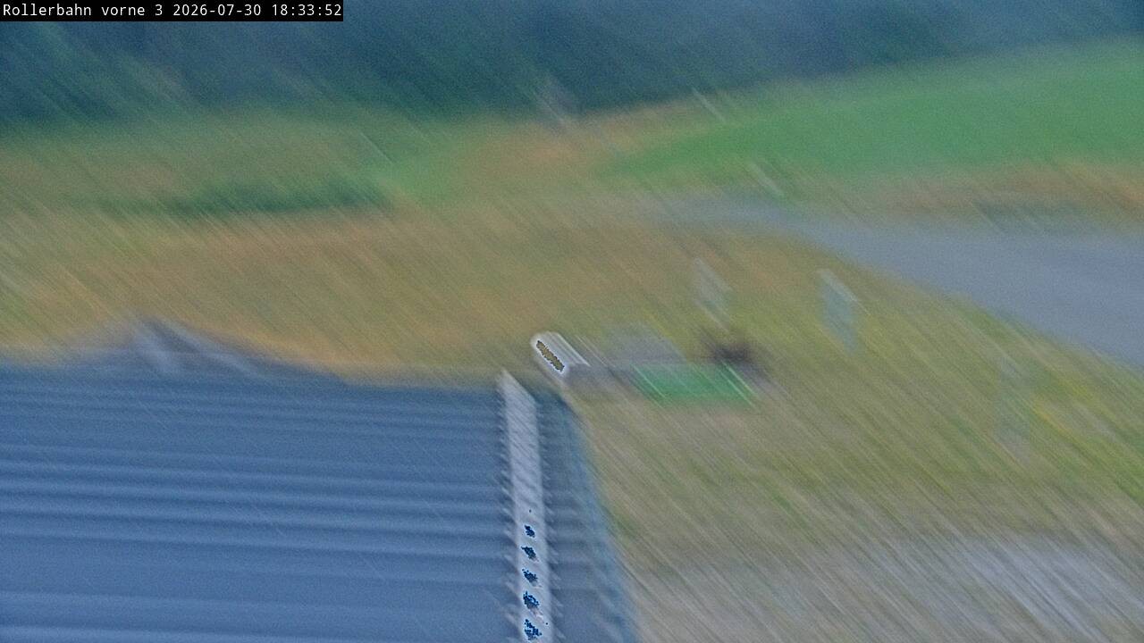 Archiv Foto Webcam Willingen - Blick Rollerbahn der Biathlon Arena