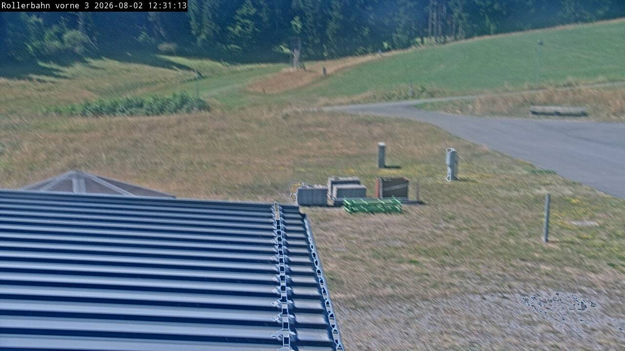 Archiv Foto Webcam Willingen - Blick Rollerbahn der Biathlon Arena