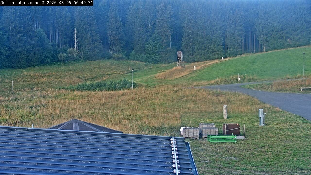 Archiv Foto Webcam Willingen - Blick Rollerbahn der Biathlon Arena