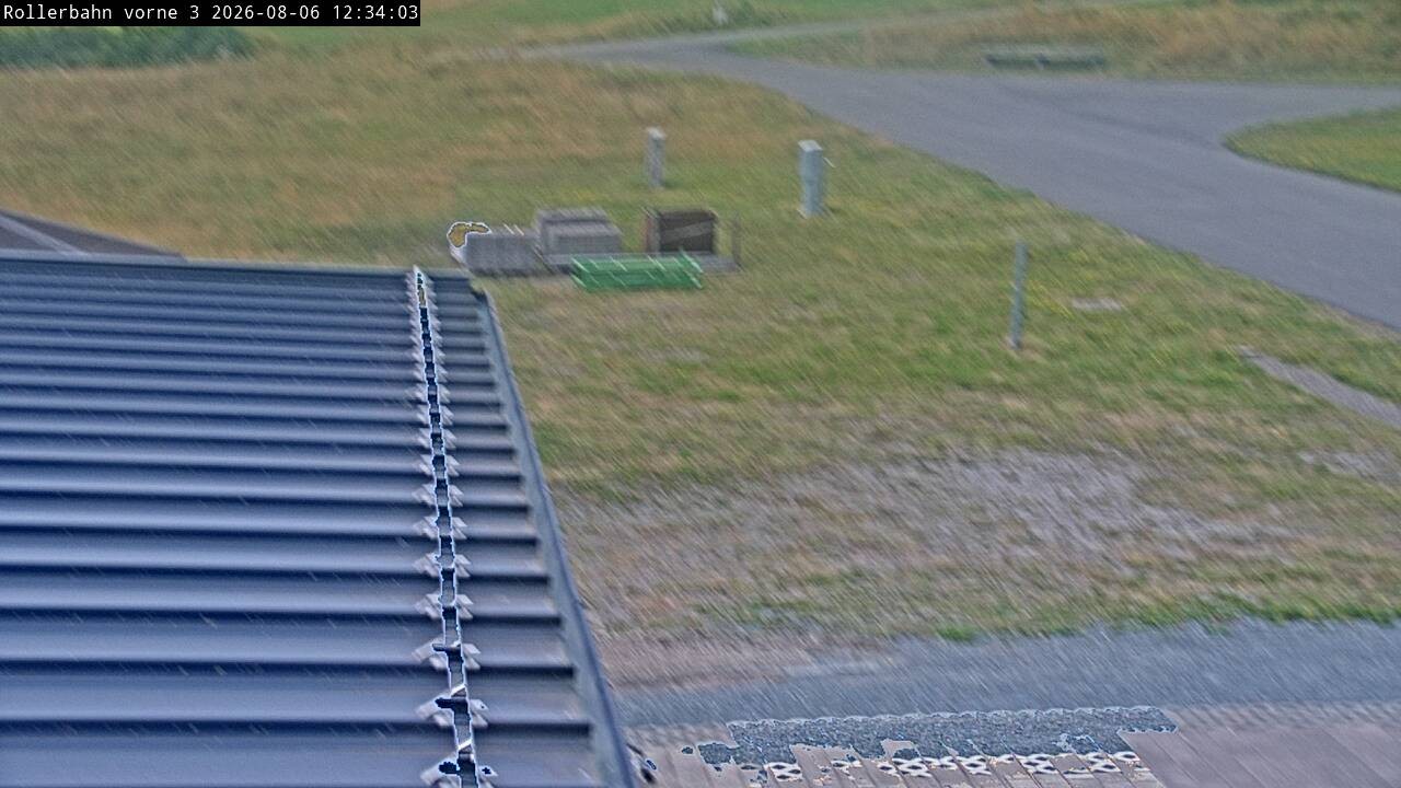 Archiv Foto Webcam Willingen - Blick Rollerbahn der Biathlon Arena
