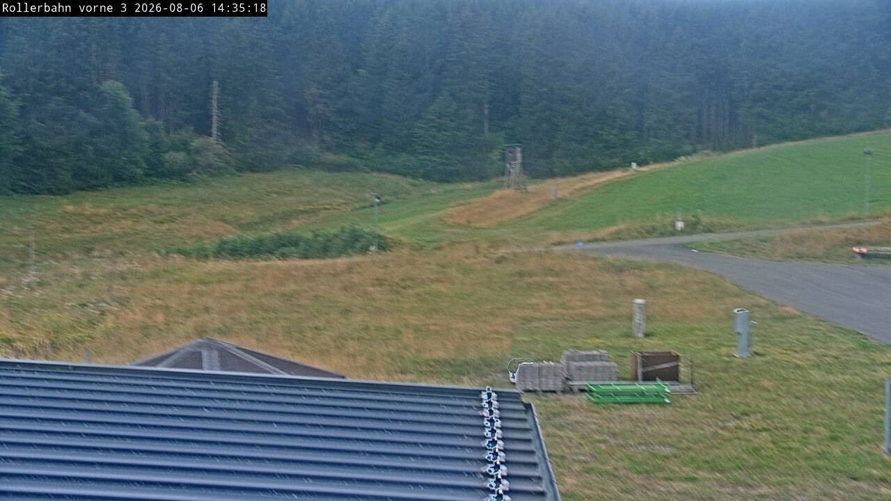 Archiv Foto Webcam Willingen - Blick Rollerbahn der Biathlon Arena