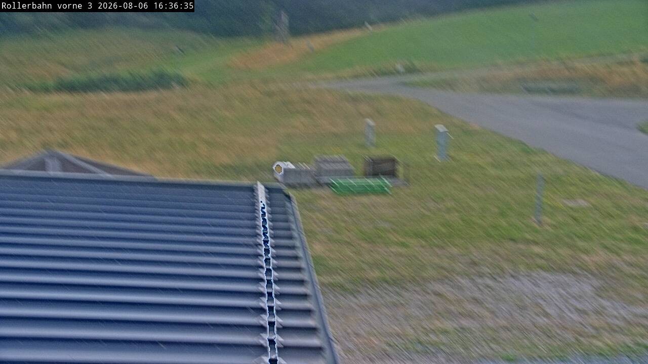 Archiv Foto Webcam Willingen - Blick Rollerbahn der Biathlon Arena