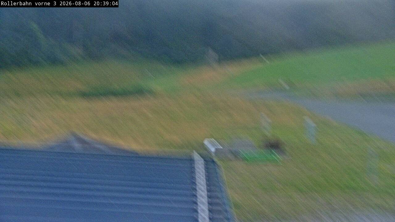 Archiv Foto Webcam Willingen - Blick Rollerbahn der Biathlon Arena