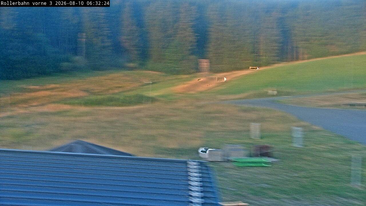 Archiv Foto Webcam Willingen - Blick Rollerbahn der Biathlon Arena