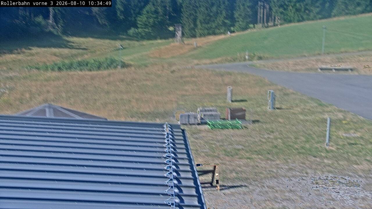 Archiv Foto Webcam Willingen - Blick Rollerbahn der Biathlon Arena