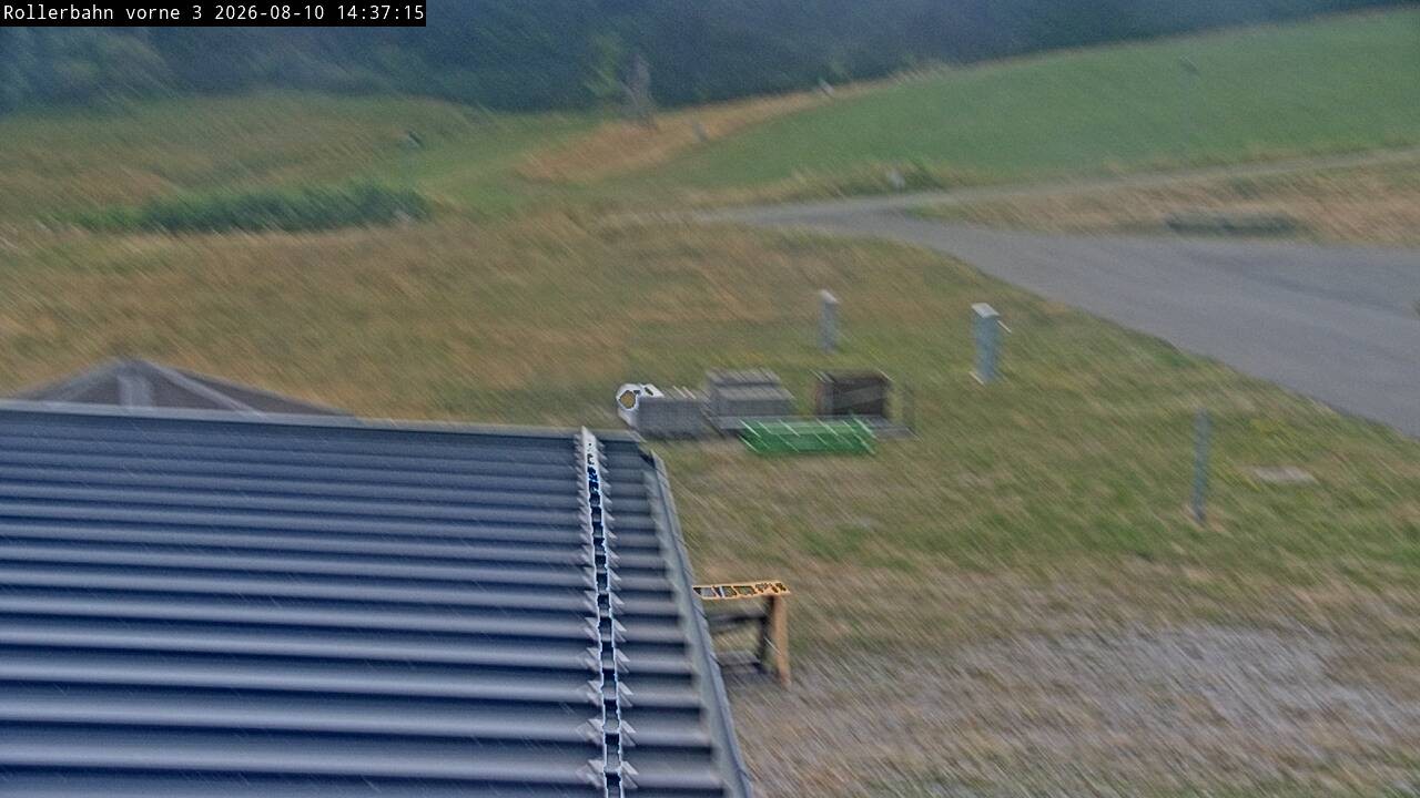 Archiv Foto Webcam Willingen - Blick Rollerbahn der Biathlon Arena