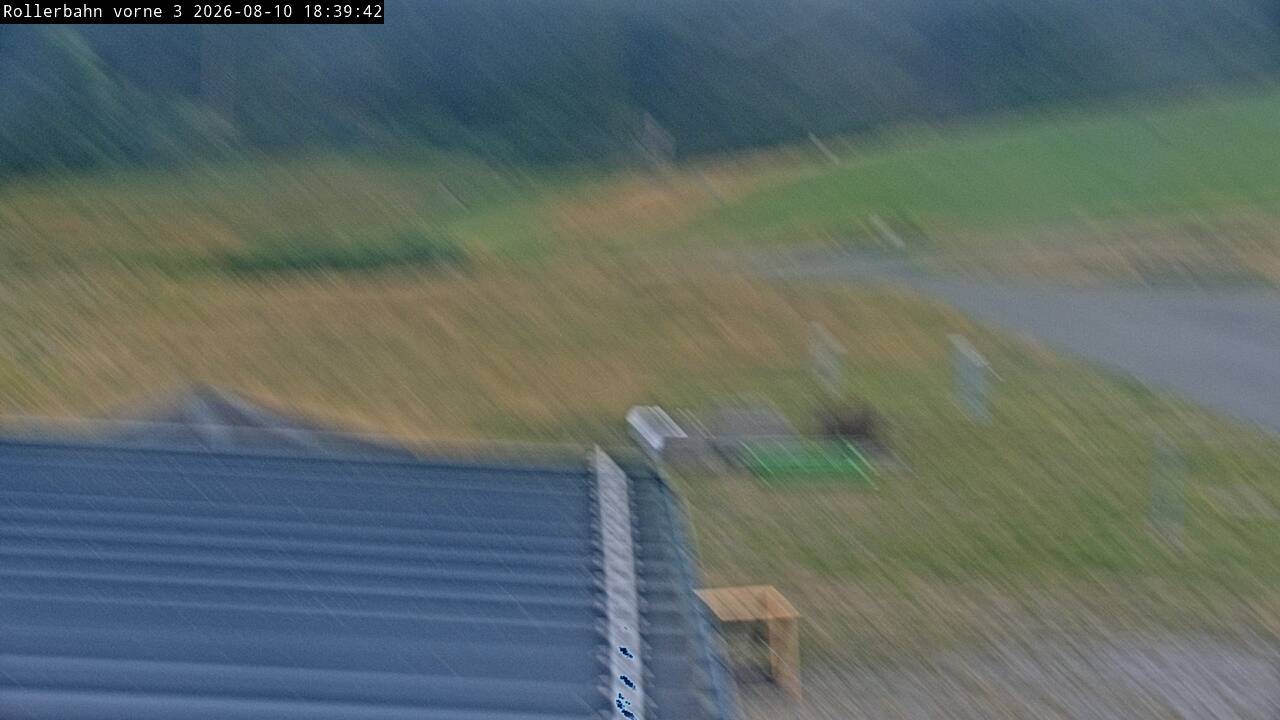 Archiv Foto Webcam Willingen - Blick Rollerbahn der Biathlon Arena