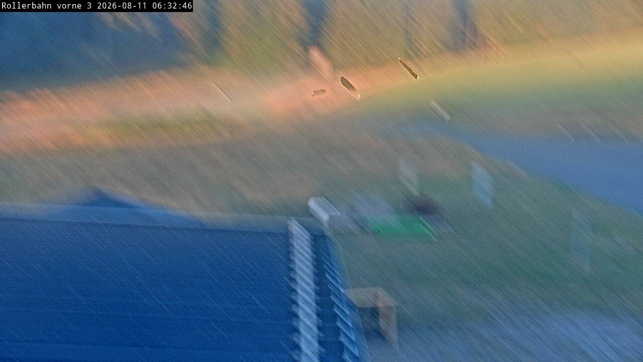 Archiv Foto Webcam Willingen - Blick Rollerbahn der Biathlon Arena