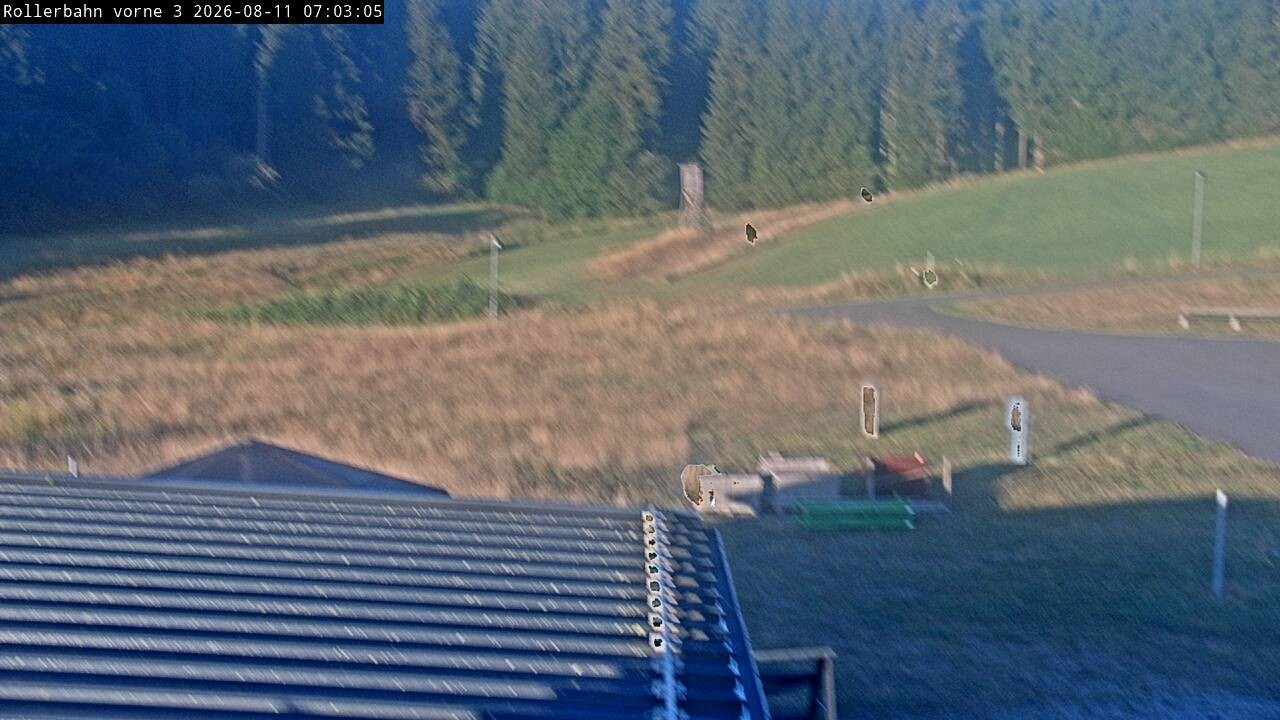 Archiv Foto Webcam Willingen - Blick Rollerbahn der Biathlon Arena