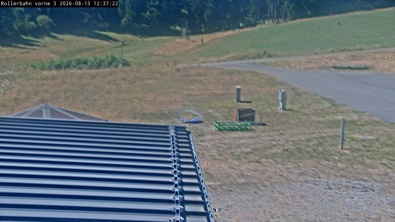 Archiv Foto Webcam Willingen - Blick Rollerbahn der Biathlon Arena