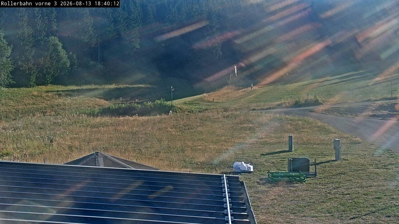 Archiv Foto Webcam Willingen - Blick Rollerbahn der Biathlon Arena