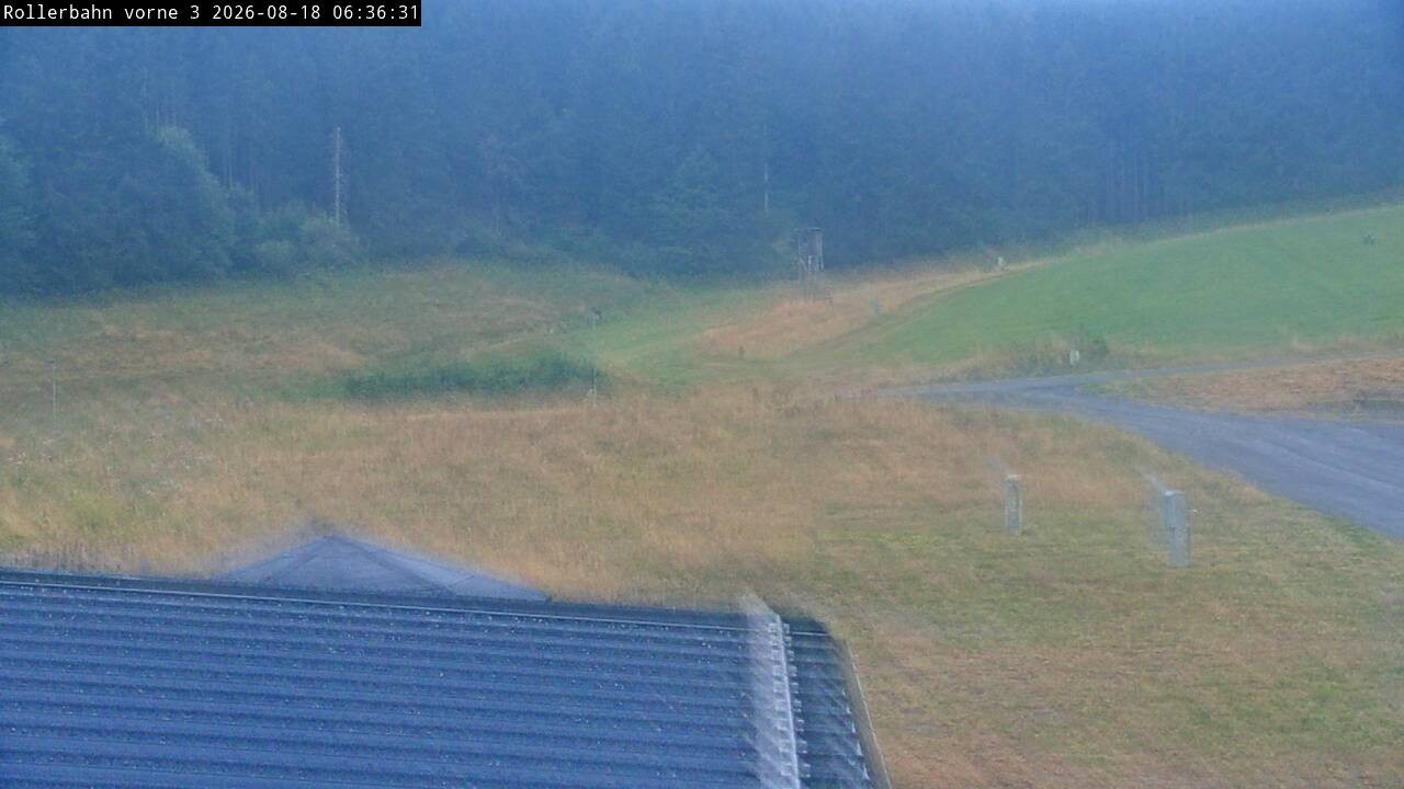Archiv Foto Webcam Willingen - Blick Rollerbahn der Biathlon Arena