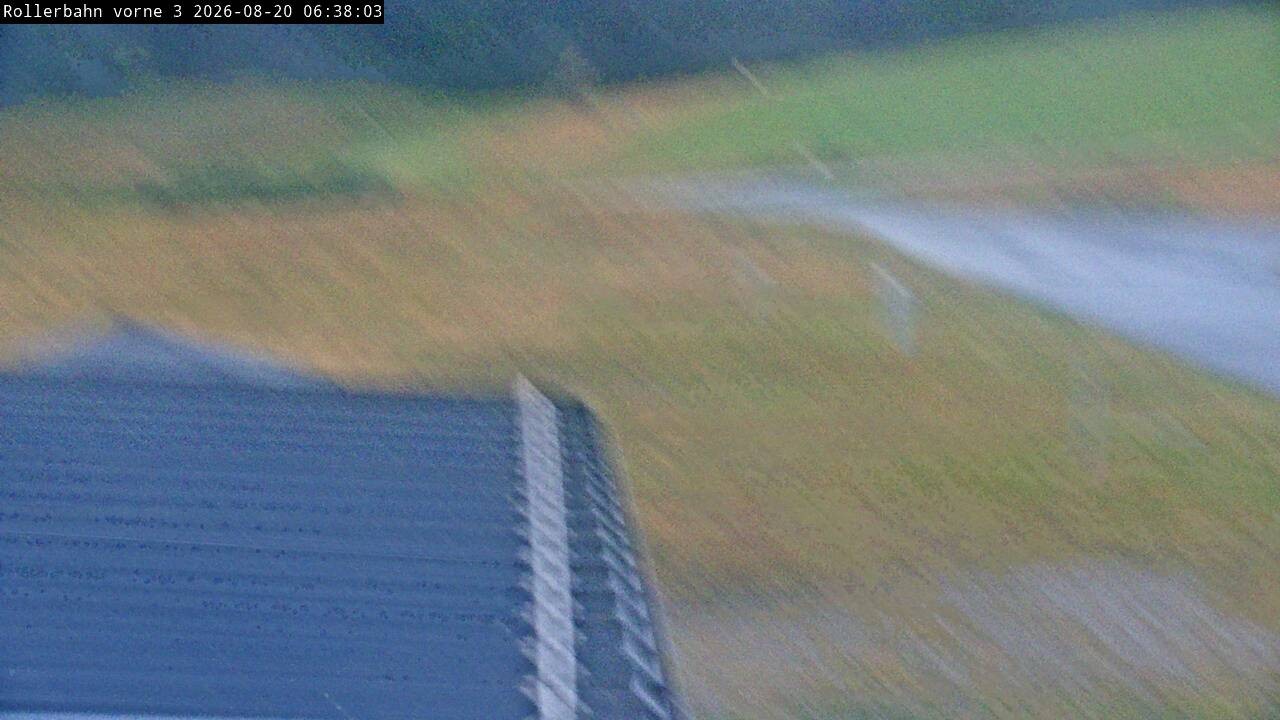 Archiv Foto Webcam Willingen - Blick Rollerbahn der Biathlon Arena