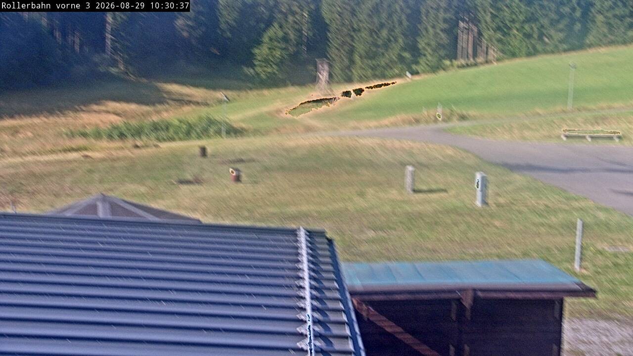 Archiv Foto Webcam Willingen - Blick Rollerbahn der Biathlon Arena
