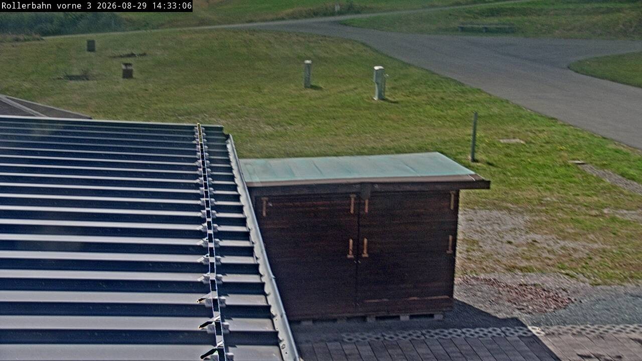 Archiv Foto Webcam Willingen - Blick Rollerbahn der Biathlon Arena